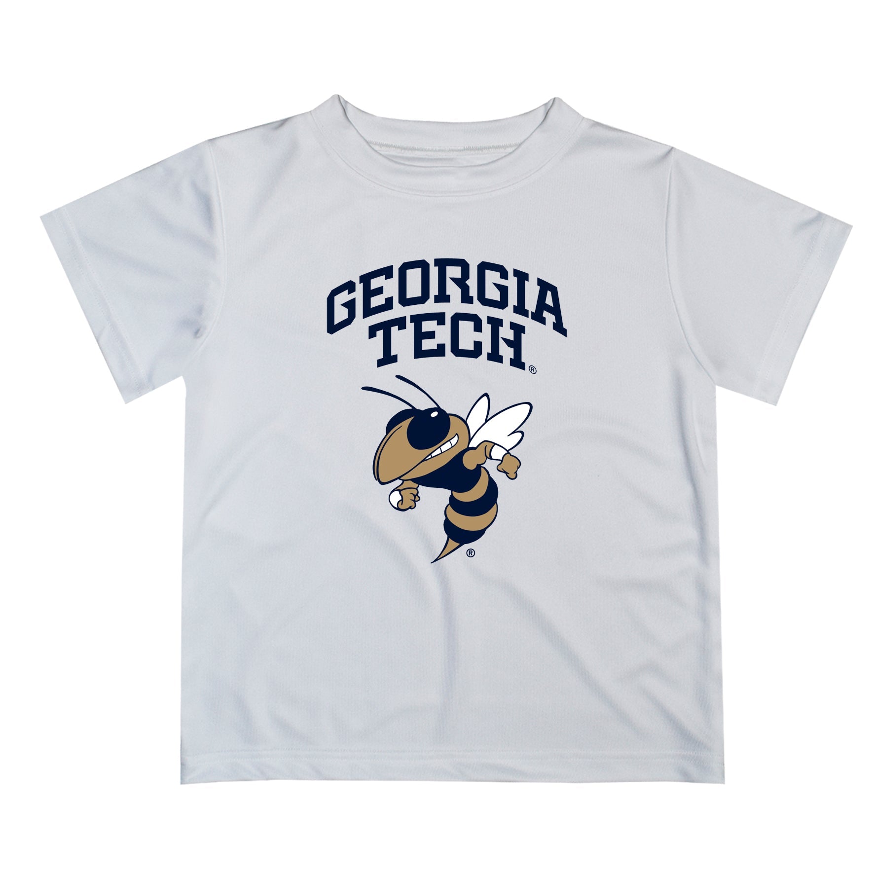 Georgia Tech Yellow Jackets Vive La Fete Boys Game Day V2 White Short Sleeve Tee Shirt
