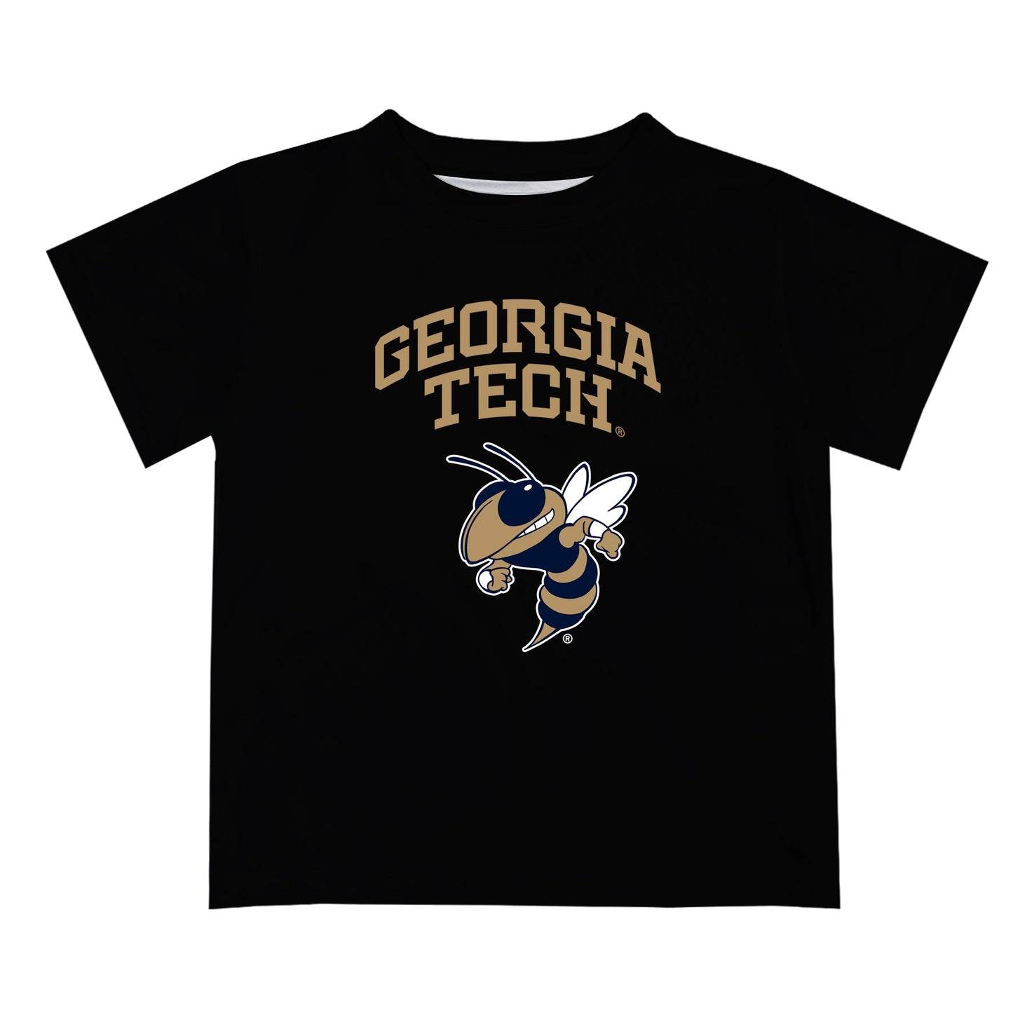 Georgia Tech Yellow Jackets Vive La Fete Boys Game Day V2 Black Short Sleeve Tee Shirt