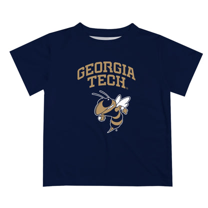 Georgia Tech Yellow Jackets Vive La Fete Boys Game Day V2 Blue Short Sleeve Tee Shirt