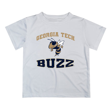 Georgia Tech Yellow Jackets Vive La Fete Boys Game Day V3 White Short Sleeve Tee Shirt