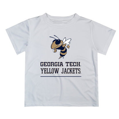 Georgia Tech Yellow Jackets Vive La Fete Soccer V1 White Short Sleeve Tee Shirt