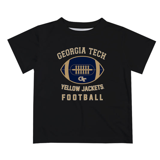 Georgia Tech Yellow Jackets Vive La Fete Football V2 Black Short Sleeve Tee Shirt