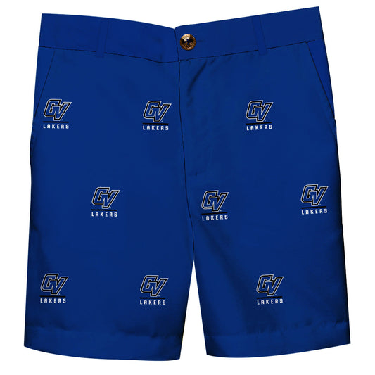 Grand Valley State Lakers Boys Game Day Blue Structured Shorts