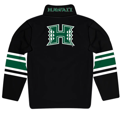 Hawaii Rainbow Warriors Game Day Black Quarter Zip Pullover for Infants Toddlers by Vive La Fete