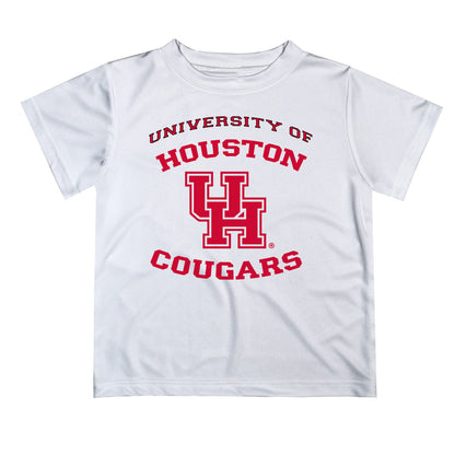 Houston Cougars Vive La Fete Boys Game Day V1 White Short Sleeve Tee Shirt