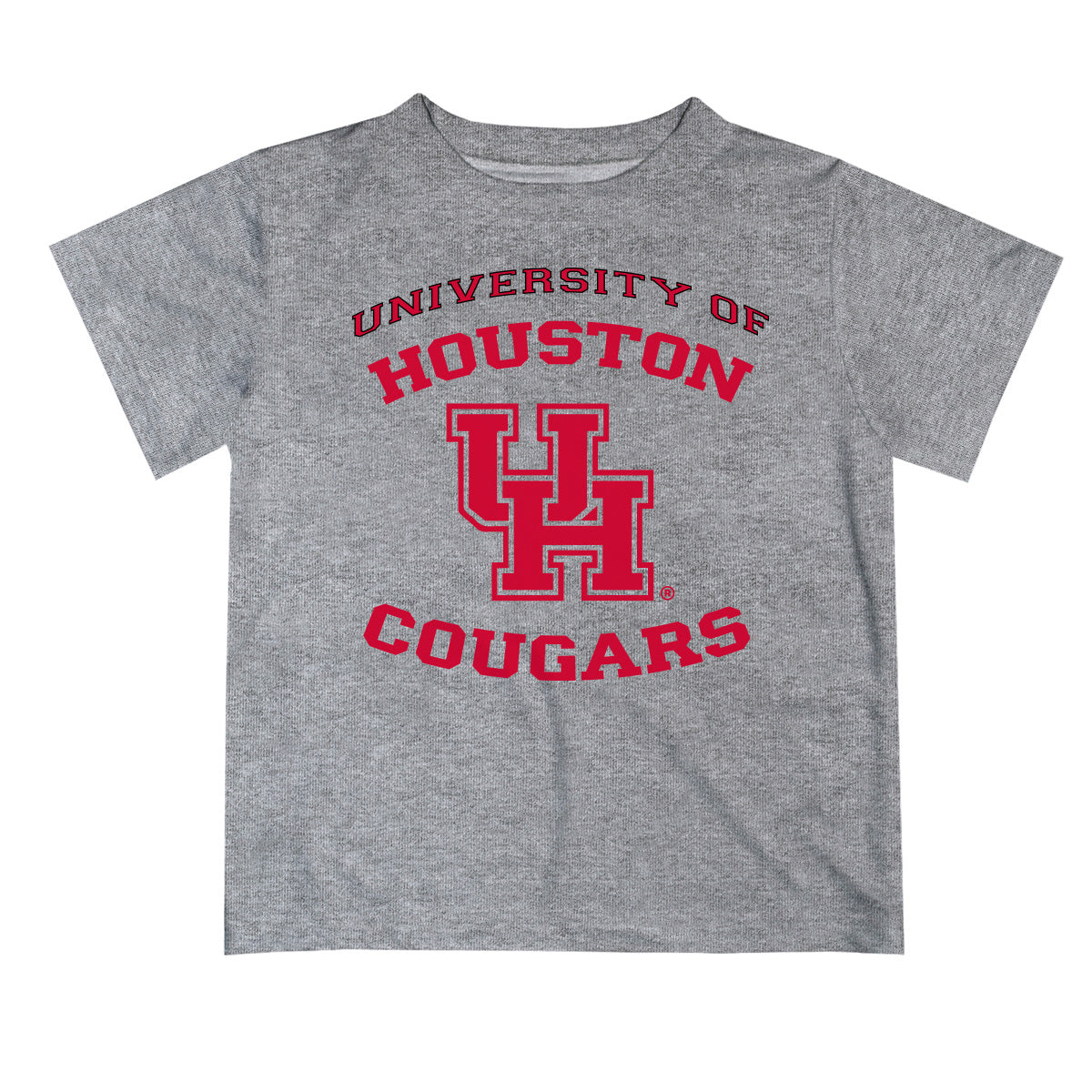 Houston Cougars Vive La Fete Boys Game Day V1 Heather Gray Short Sleeve Tee Shirt