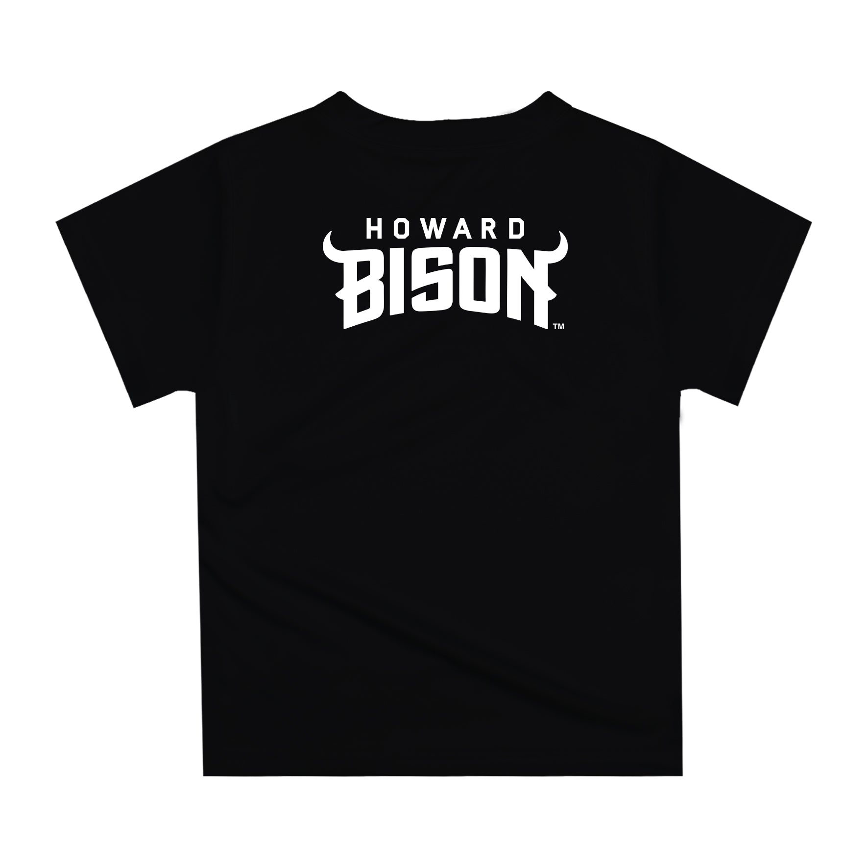 Howard University Bison Original Dripping Football Helmet Black T-Shirt by Vive La Fete
