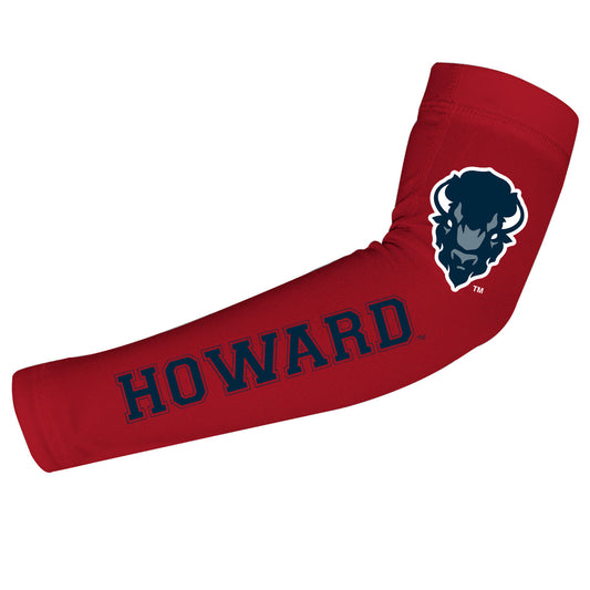 Howard Bison Vive La Fete Toddler Youth Women Game Day Solid Arm Sleeve Pair Primary Logo and Mascot