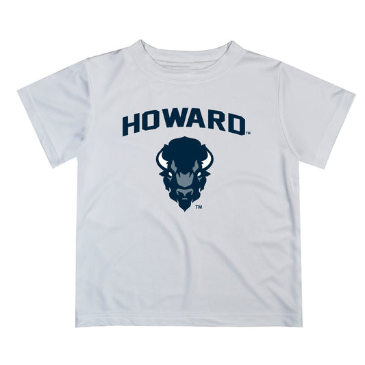 Howard University Bison Vive La Fete Boys Game Day V2 White Short Sleeve Tee Shirt