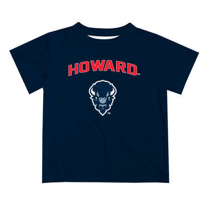 Howard University Bison Vive La Fete Boys Game Day V2 Blue Short Sleeve Tee Shirt