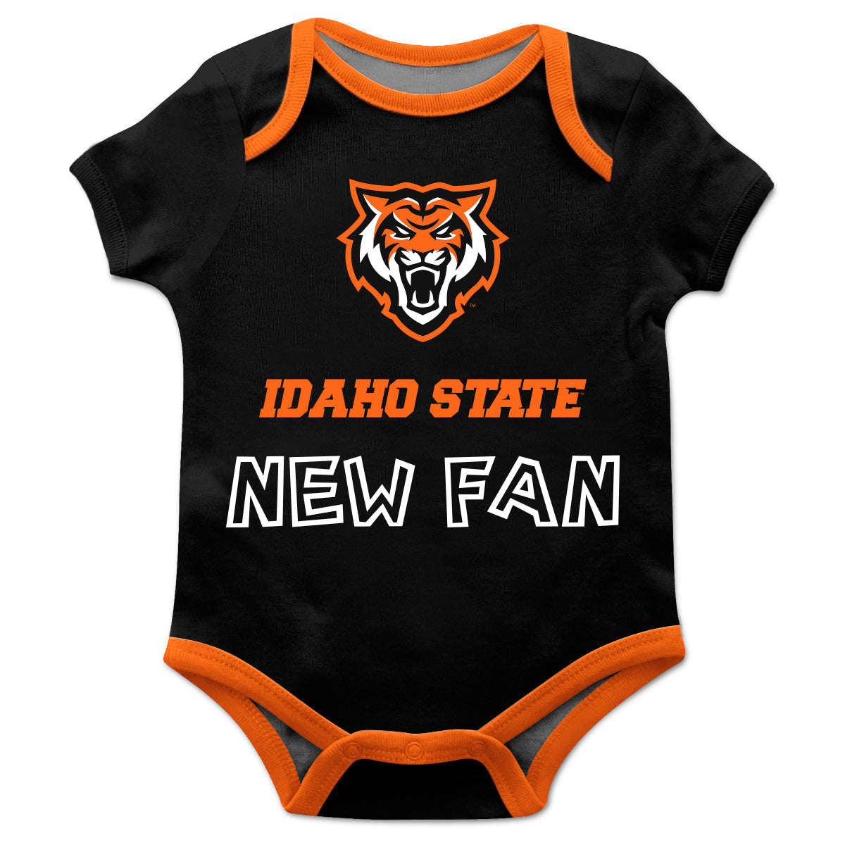 Idaho State Bengals Infant Game Day Black Short Sleeve One Piece Jumpsuit by Vive La Fete