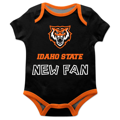 Idaho State Bengals Infant Game Day Black Short Sleeve One Piece Jumpsuit by Vive La Fete