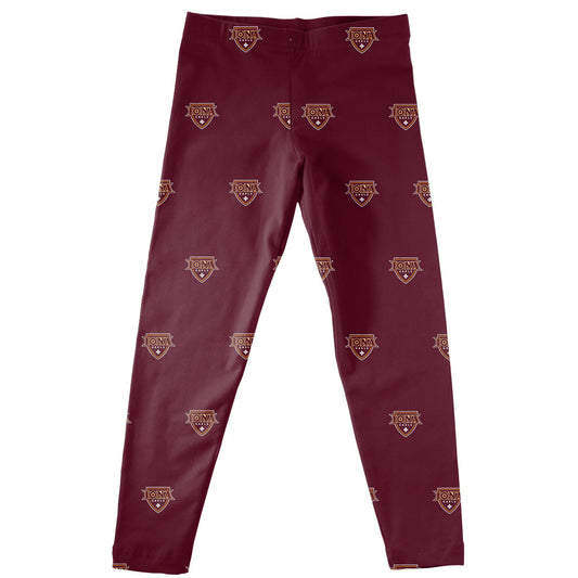 Iona Gaels Girls Game Day Classic Play Maroon Leggings Tights