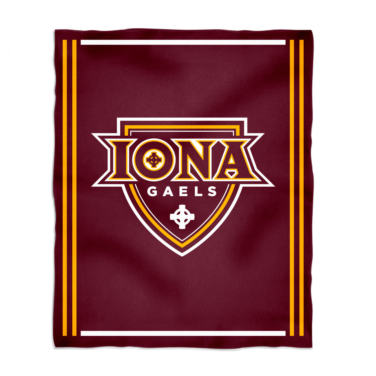 Iona College Gaels Kids Game Day Maroon Plush Soft Minky Blanket 36 x 48 Mascot