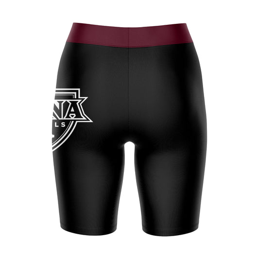 Mouseover Image, Iona Gaels Vive La Fete Game Day Logo on Thigh and Waistband Black and Maroon Women Bike Short 9 Inseam
