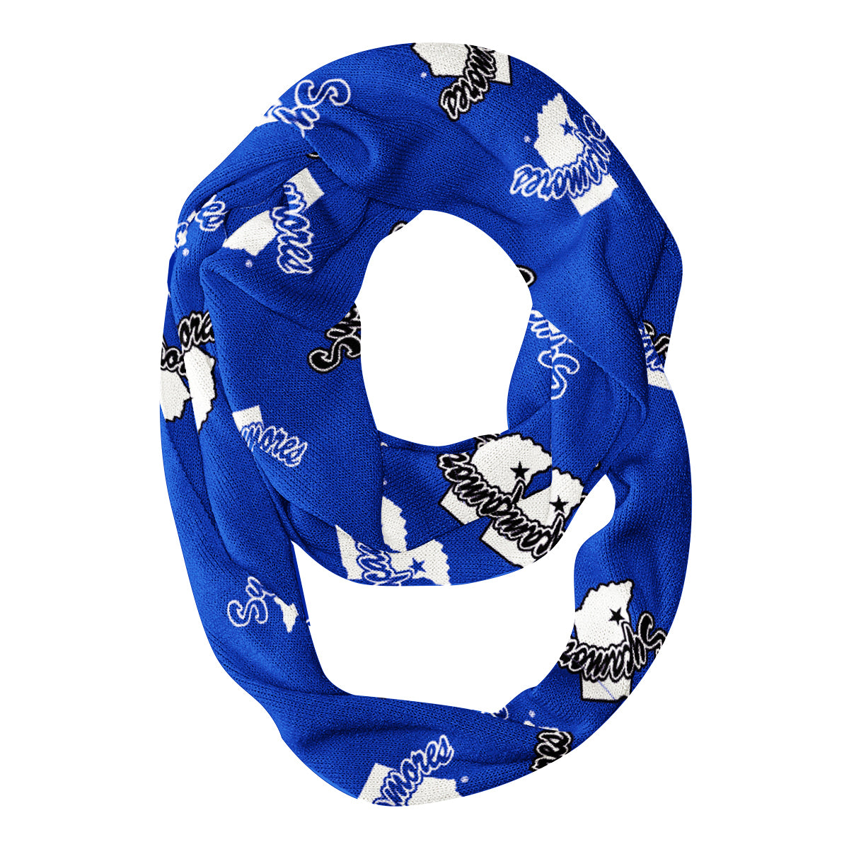 Indiana State University All Over Logo Blue Infinity Scarf - Vive La FÃªte - Online Apparel Store