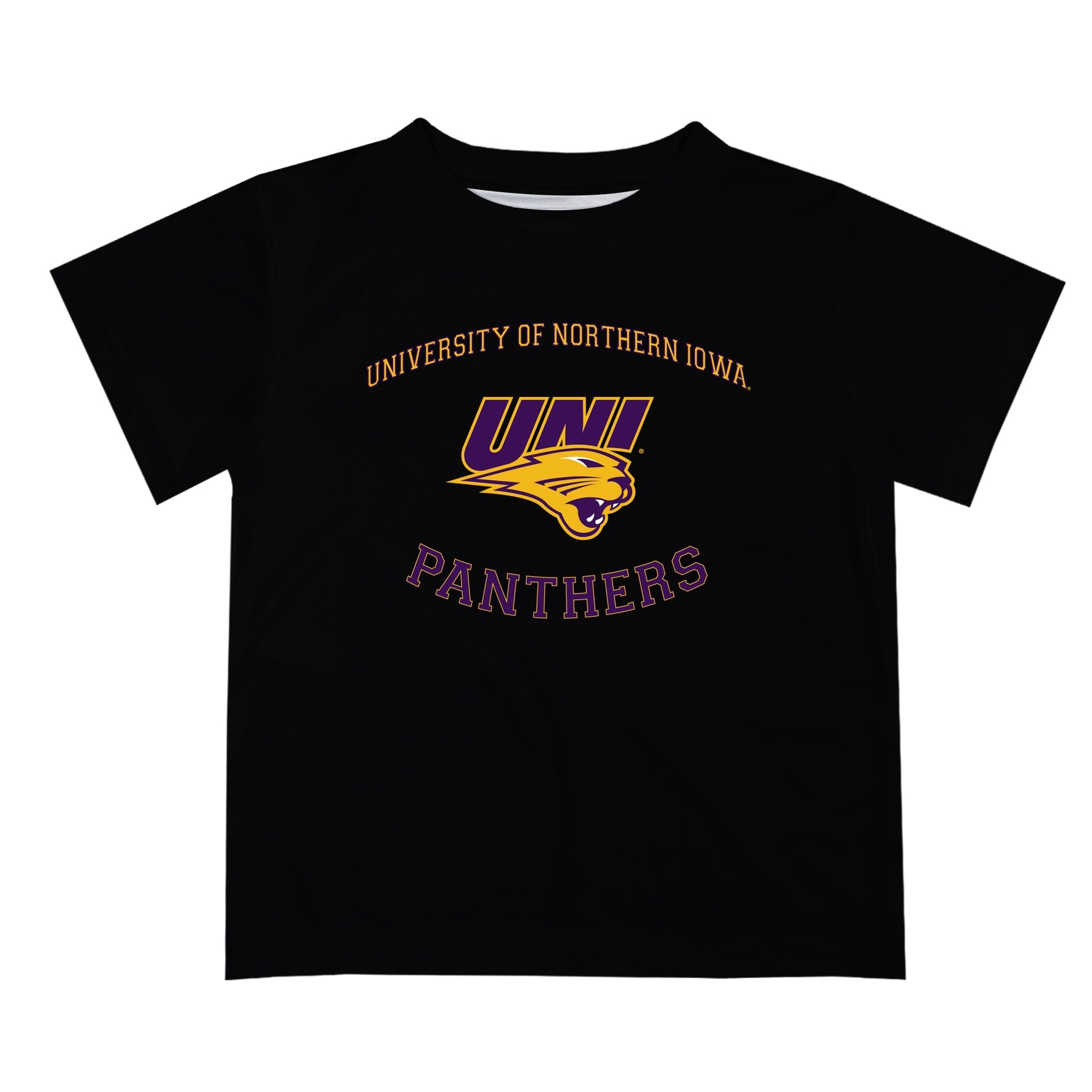 Northern Iowa Panthers Vive La Fete Boys Game Day V1 Black Short Sleeve Tee Shirt