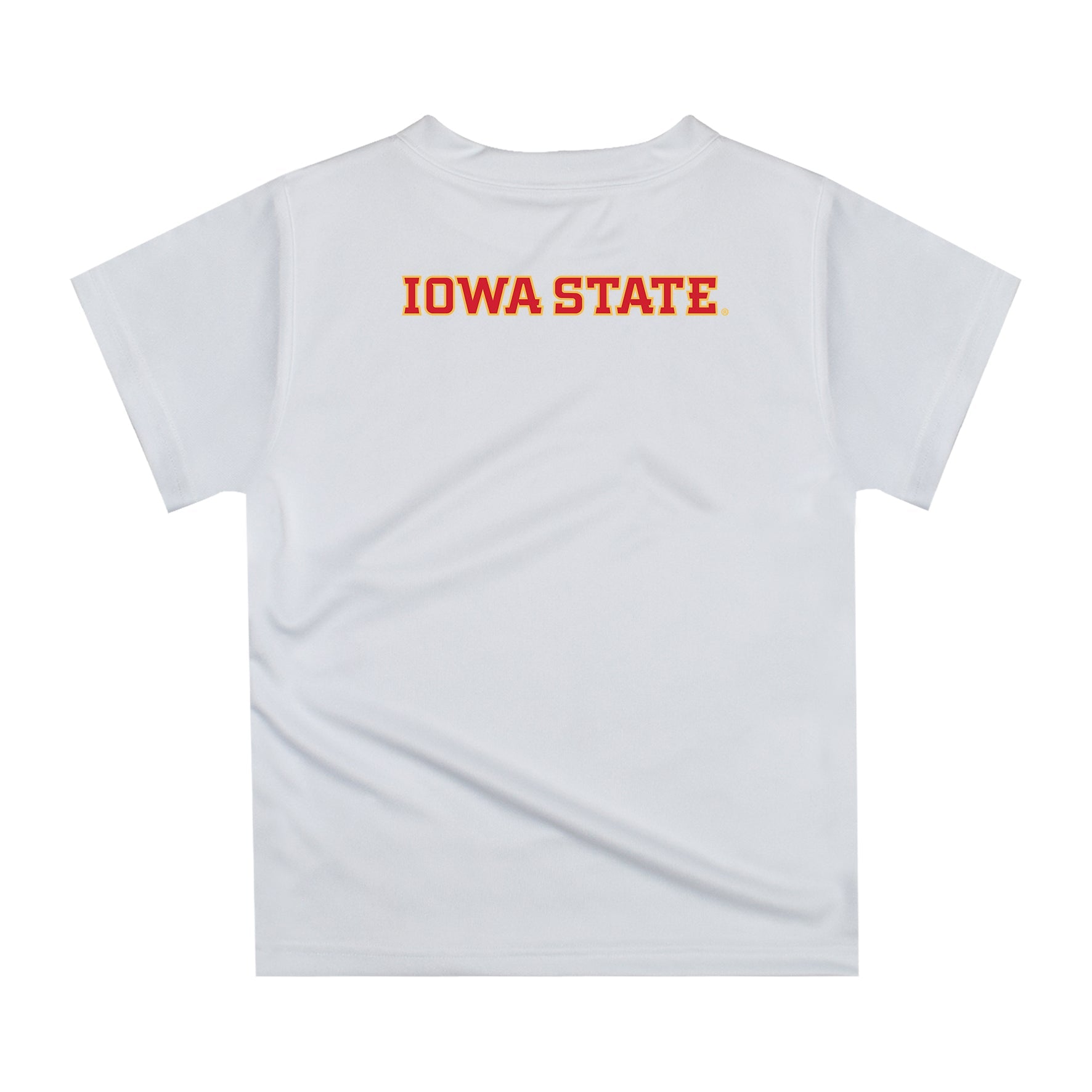 Iowa State Cyclones ISU Original Dripping Football Helmet White T-Shirt by Vive La Fete