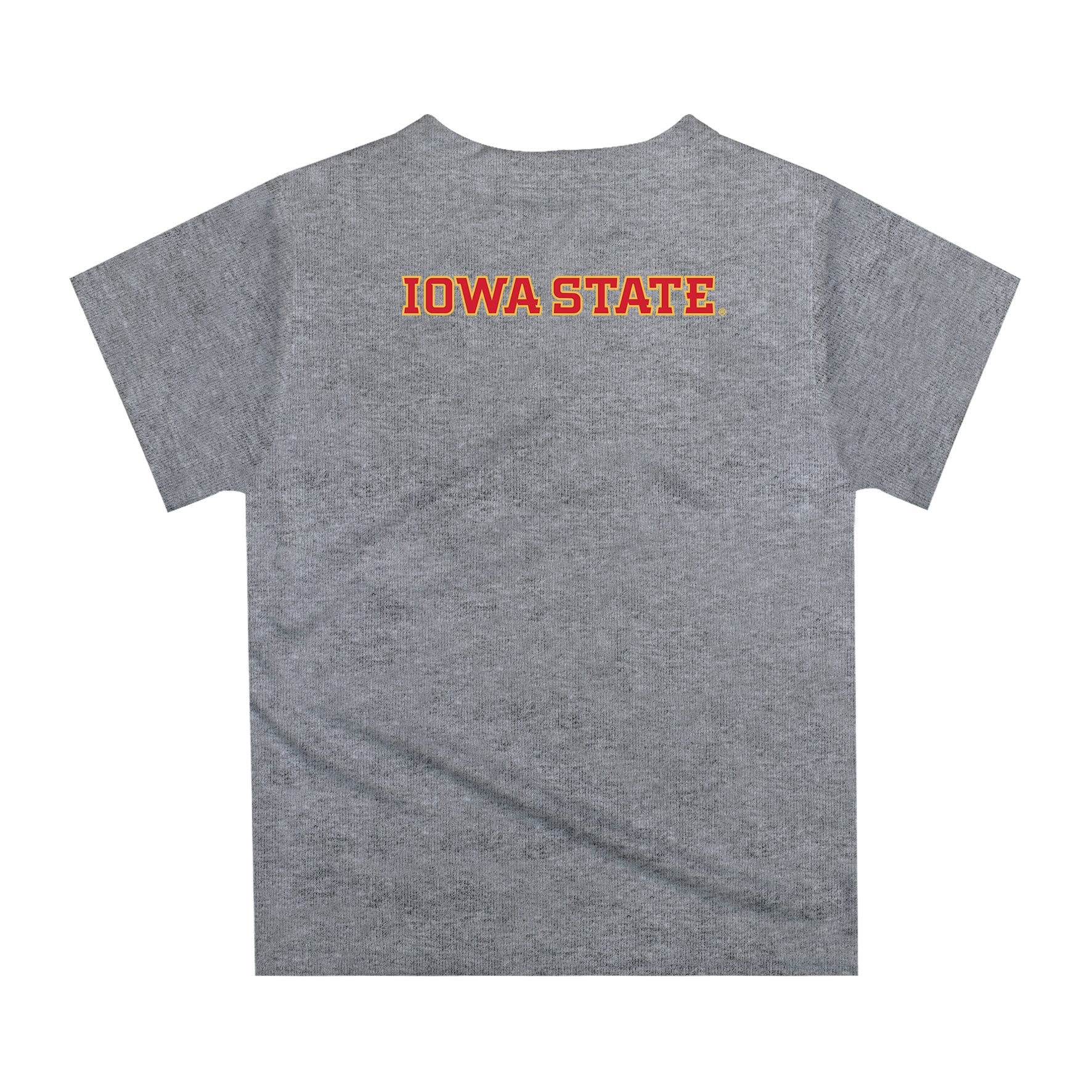 Iowa State Cyclones ISU Original Dripping Football Helmet Heather Gray T-Shirt by Vive La Fete