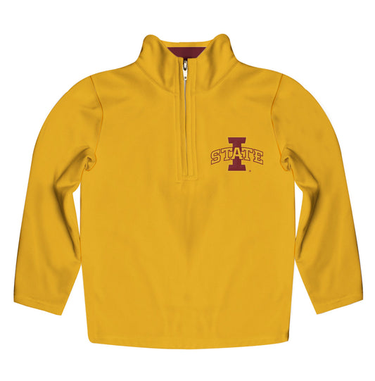 Iowa State Cyclones ISU Game Day Solid Gold Quarter Zip Pullover for Infants Toddlers by Vive La Fete