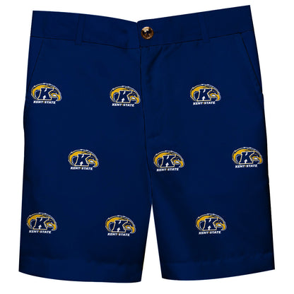Kent State Golden Flashes Boys Game Day Blue Structured Shorts