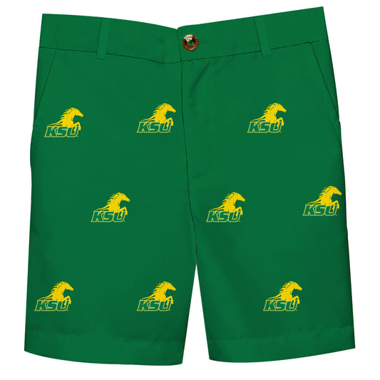 Kentucky State Thorobreds Boys Game Day Green Structured Shorts