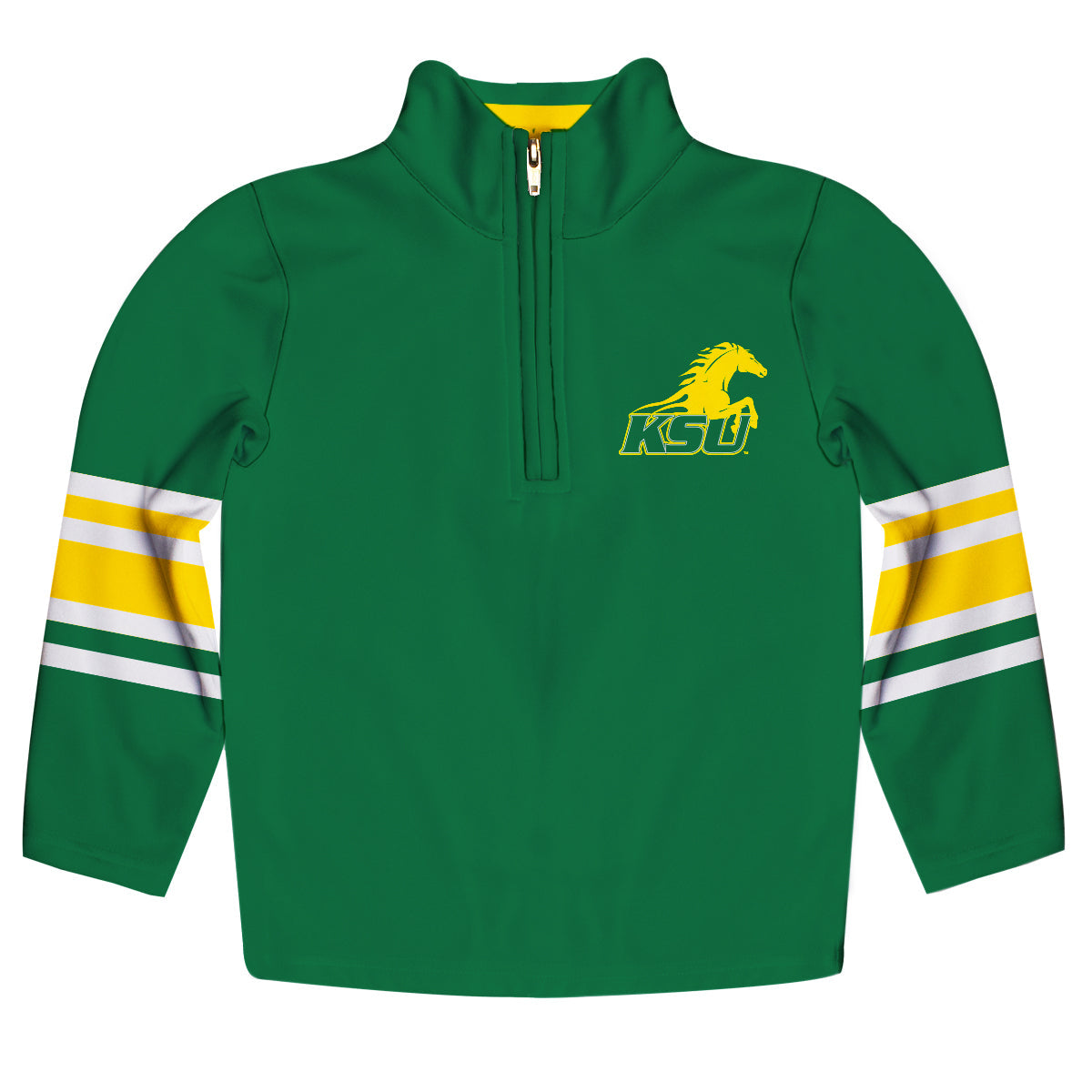 Kentucky State Thorobreds Game Day Green Quarter Zip Pullover for Infants Toddlers by Vive La Fete