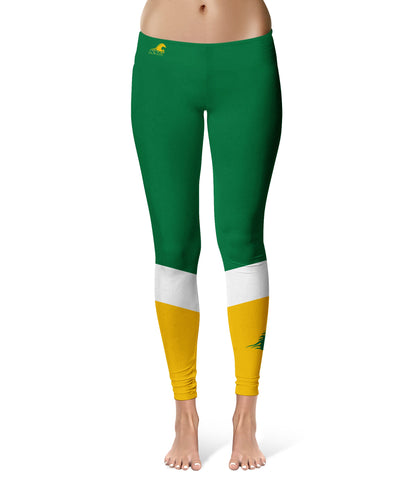 Kentucky State Thorobreads KYSU Vive La Fete Game Day Collegiate Ankle Color Block Women Green Gold Yoga Leggings