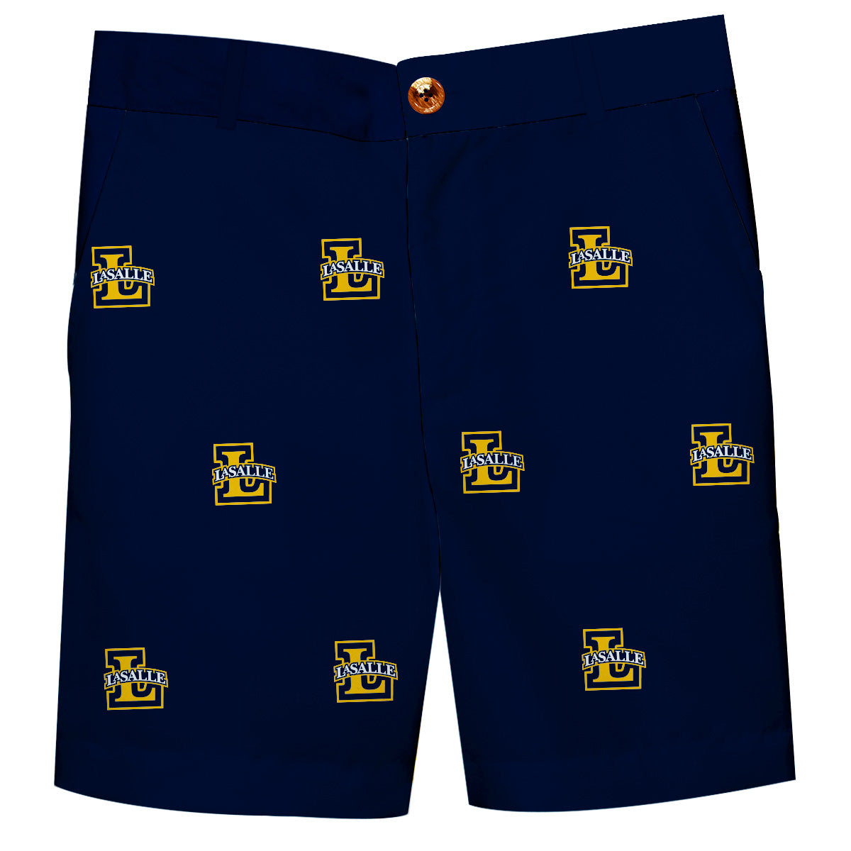 La Salle University Explorers Boys Game Day Navy Structured Shorts
