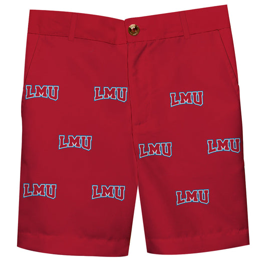 Loyola Marymount Lions Boys Game Day Red Structured Shorts