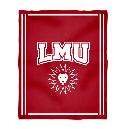 Loyola Marymount Lions Kids Game Day Red Plush Soft Minky Blanket 36 x 48 Mascot