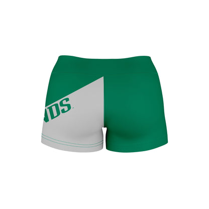 Loyola Maryland Greyhounds Vive La Fete Game Day Collegiate Leg Color Block Women Green Gray Optimum Yoga Short - Vive La F̻te - Online Apparel Store