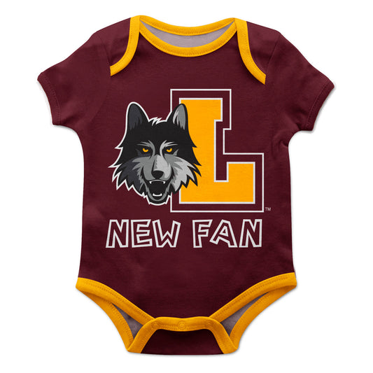 Loyola University Chicago Ramblers Infant Game Day Maroon Short Sleeve One Piece Jumpsuit New Fan Mascot and Logo Bodys by Vive La Fete