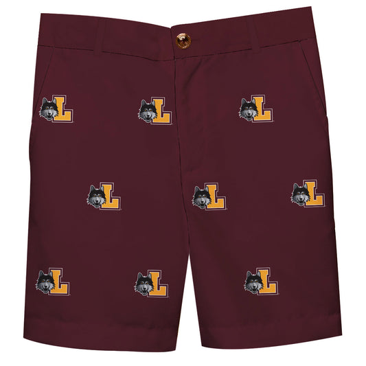 Loyola University Chicago Ramblers Boys Game Day Maroon Structured Shorts