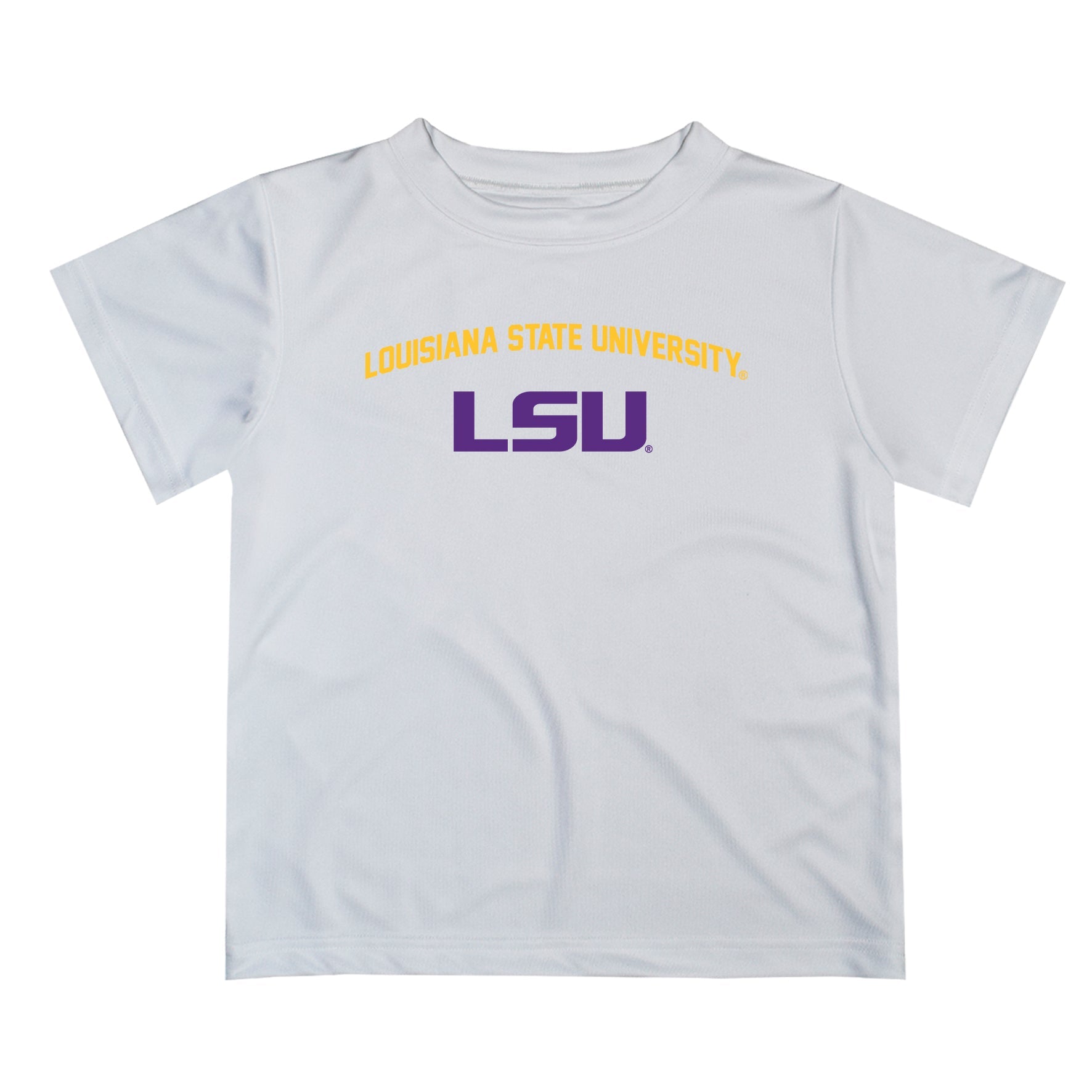 LSU Tigers Vive La Fete Boys Game Day V2 White Short Sleeve Tee Shirt