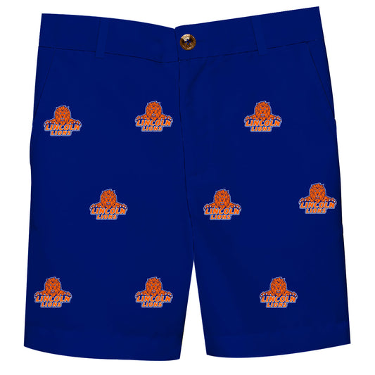 Lincoln University Lions LU Boys Game Day Blue Structured Shorts
