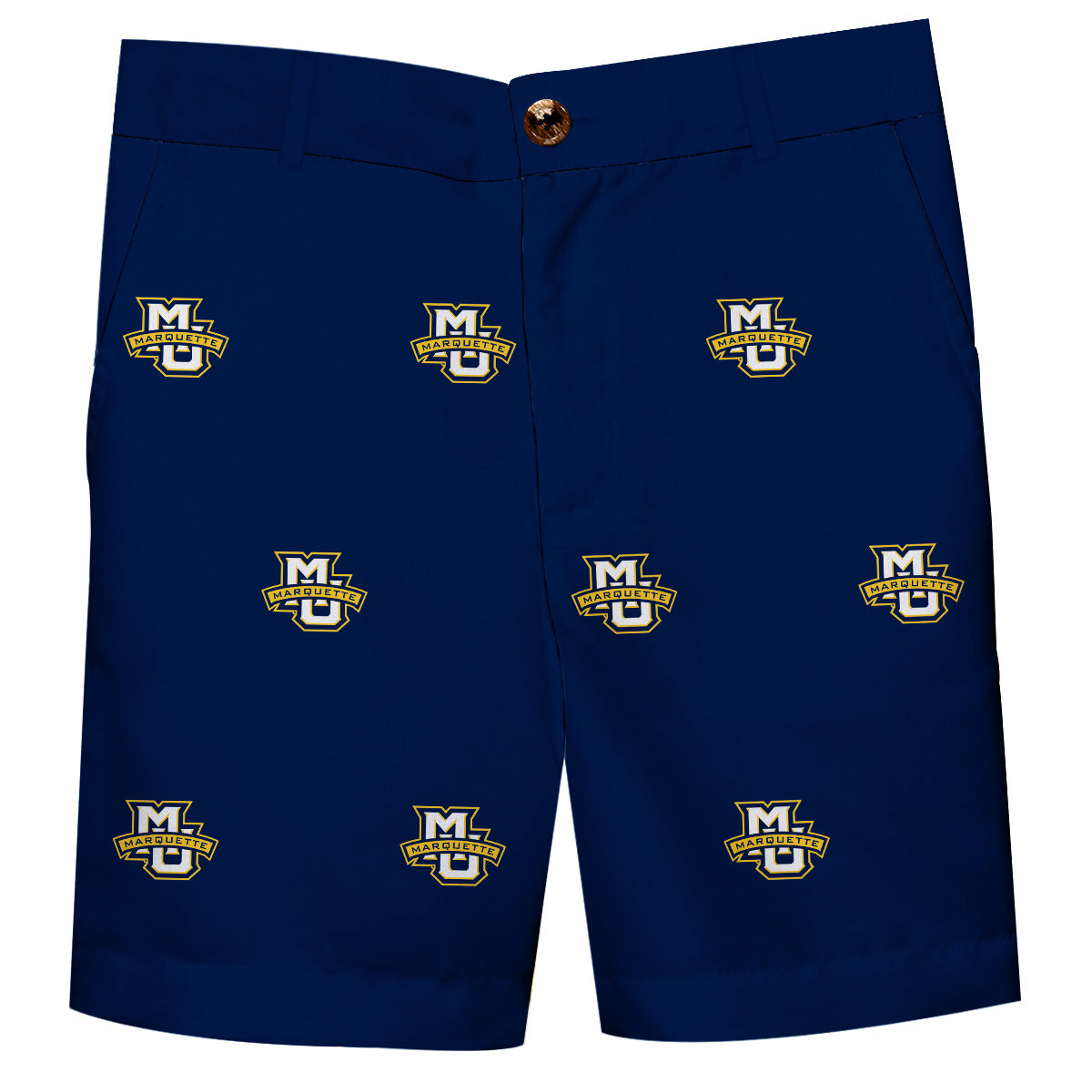 Marquette Golden Eagles Boys Game Day Navy Structured Shorts