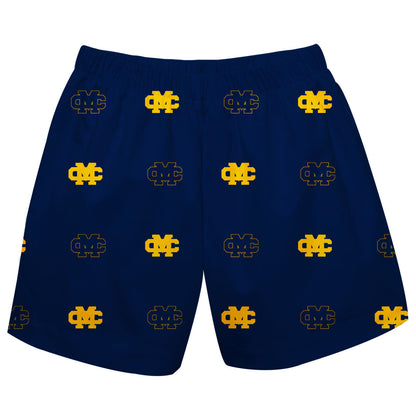 Mississippi College Choctaws Boys Game Day Elastic Waist Classic Play Blue Pull On Shorts