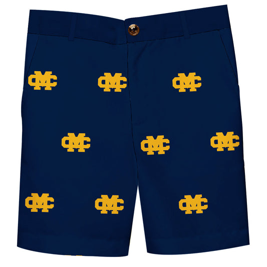 Mississippi College Choctaws Boys Game Day Blue Structured Shorts