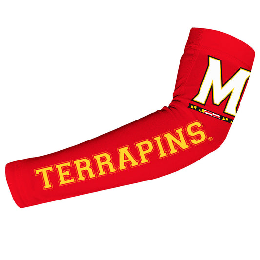 Maryland Terrapins Vive La Fete Toddler Youth Women Game Day Solid Arm Sleeve Pair Primary Logo and Mascot