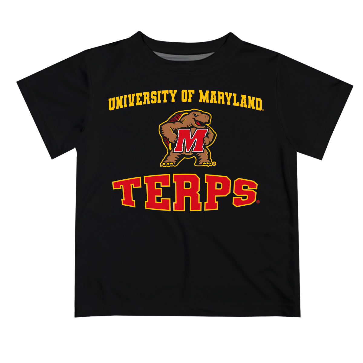 University of Maryland Terrapins Vive La Fete Boys Game Day V3 Black Short Sleeve Tee Shirt