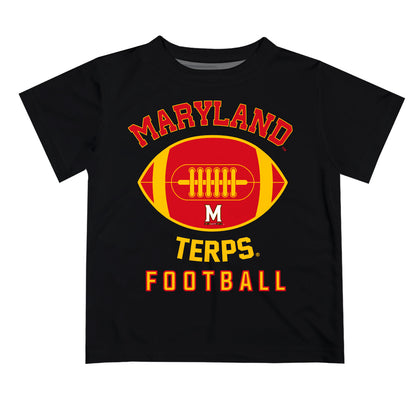 University of Maryland Terrapins Vive La Fete Football V2 Black Short Sleeve Tee Shirt