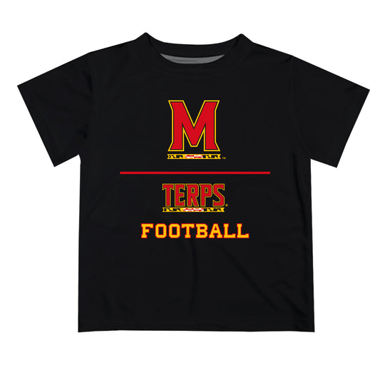 University of Maryland Terrapins Vive La Fete Football V1 Black Short Sleeve Tee Shirt