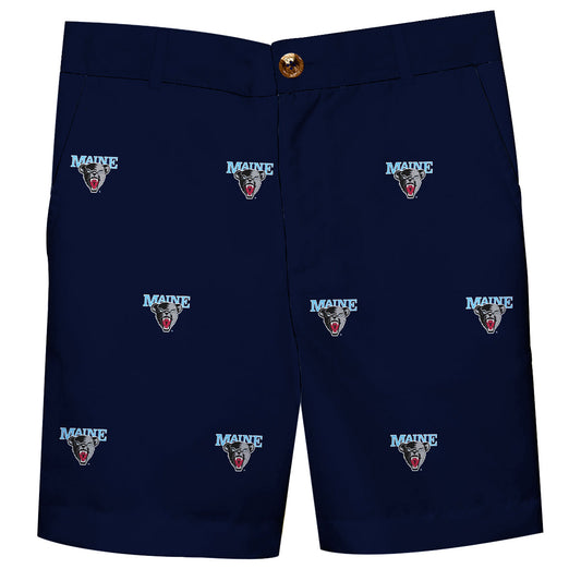 Umaine Black Bears Boys Game Day Navy Structured Shorts