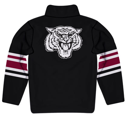 Morehouse College Maroon Tigers Game Day Black Quarter Zip Pullover for Infants Toddlers by Vive La Fete