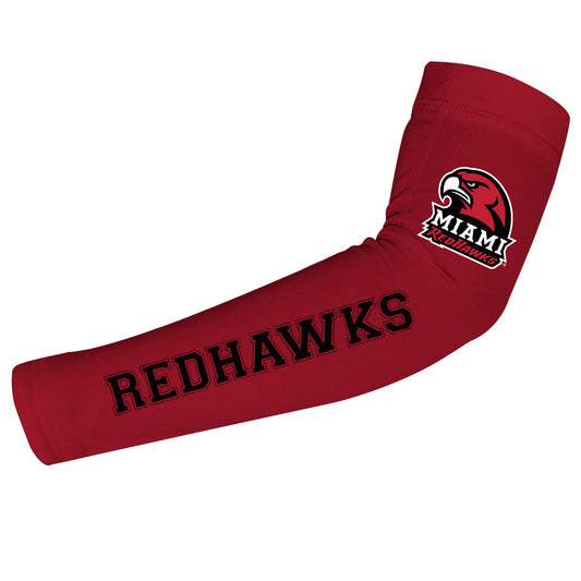 Miami Ohio RedHawks Vive La Fete Toddler Youth Women Game Day Solid Arm Sleeve Pair Primary Logo and Mascot