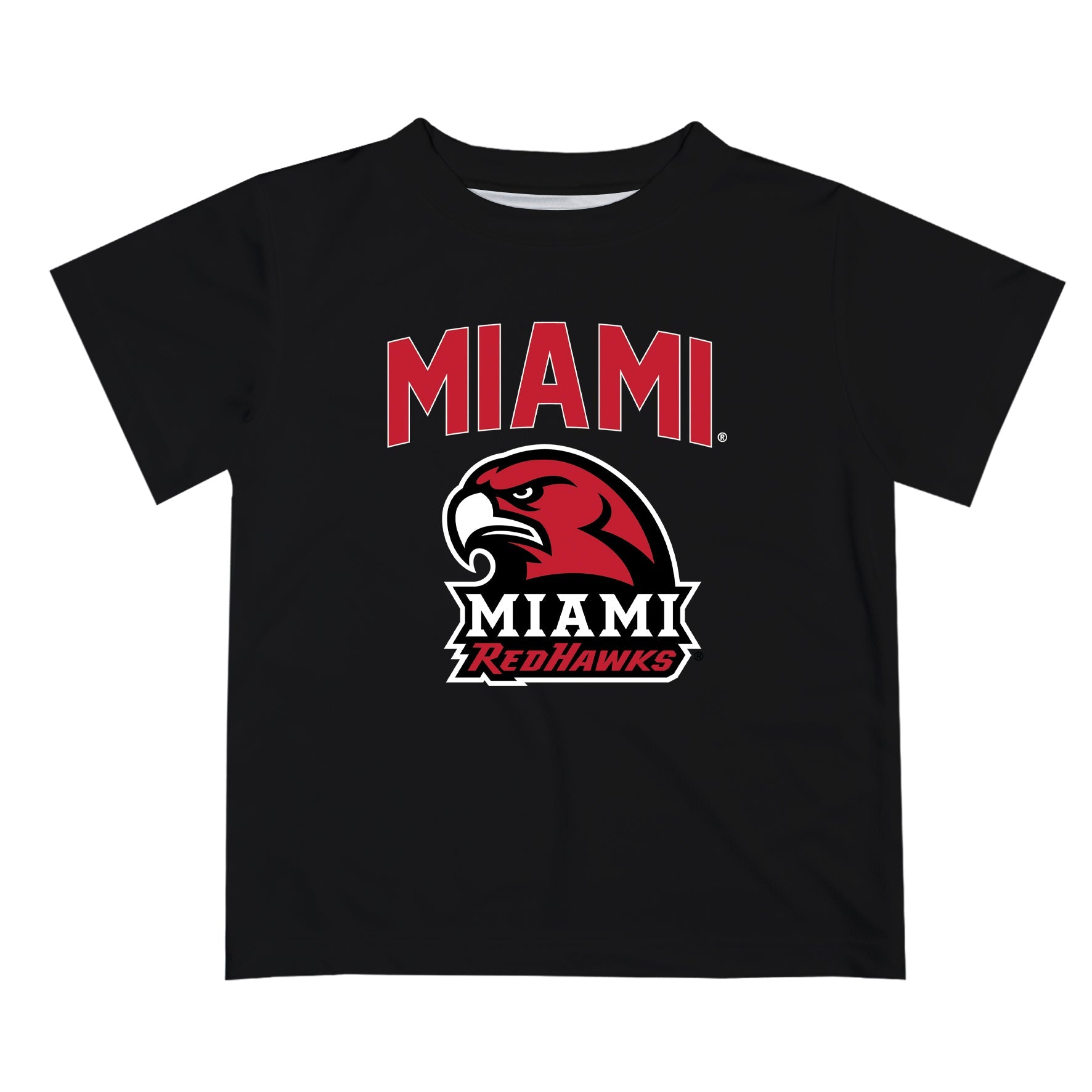 Miami Ohio RedHawks Vive La Fete Boys Game Day V2 Black Short Sleeve Tee Shirt