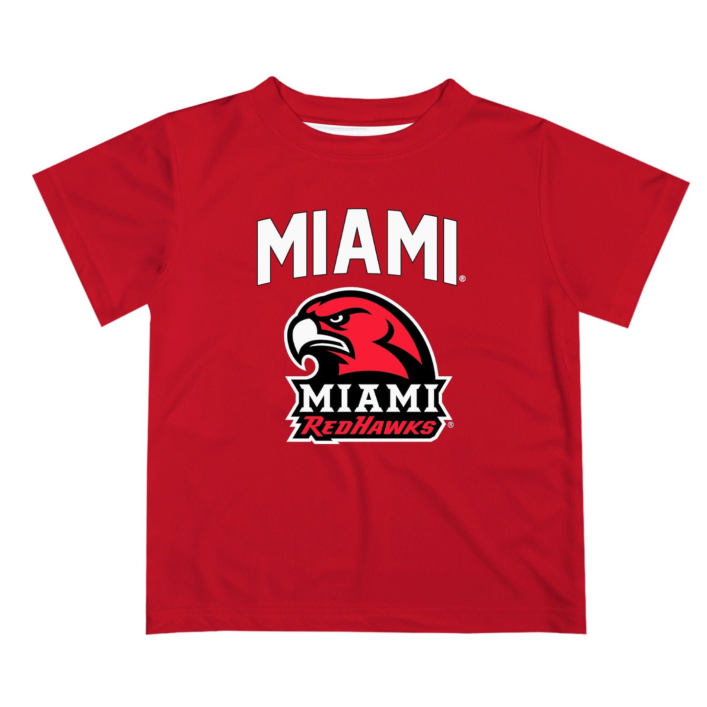 Miami Ohio RedHawks Vive La Fete Boys Game Day V2 Red Short Sleeve Tee Shirt