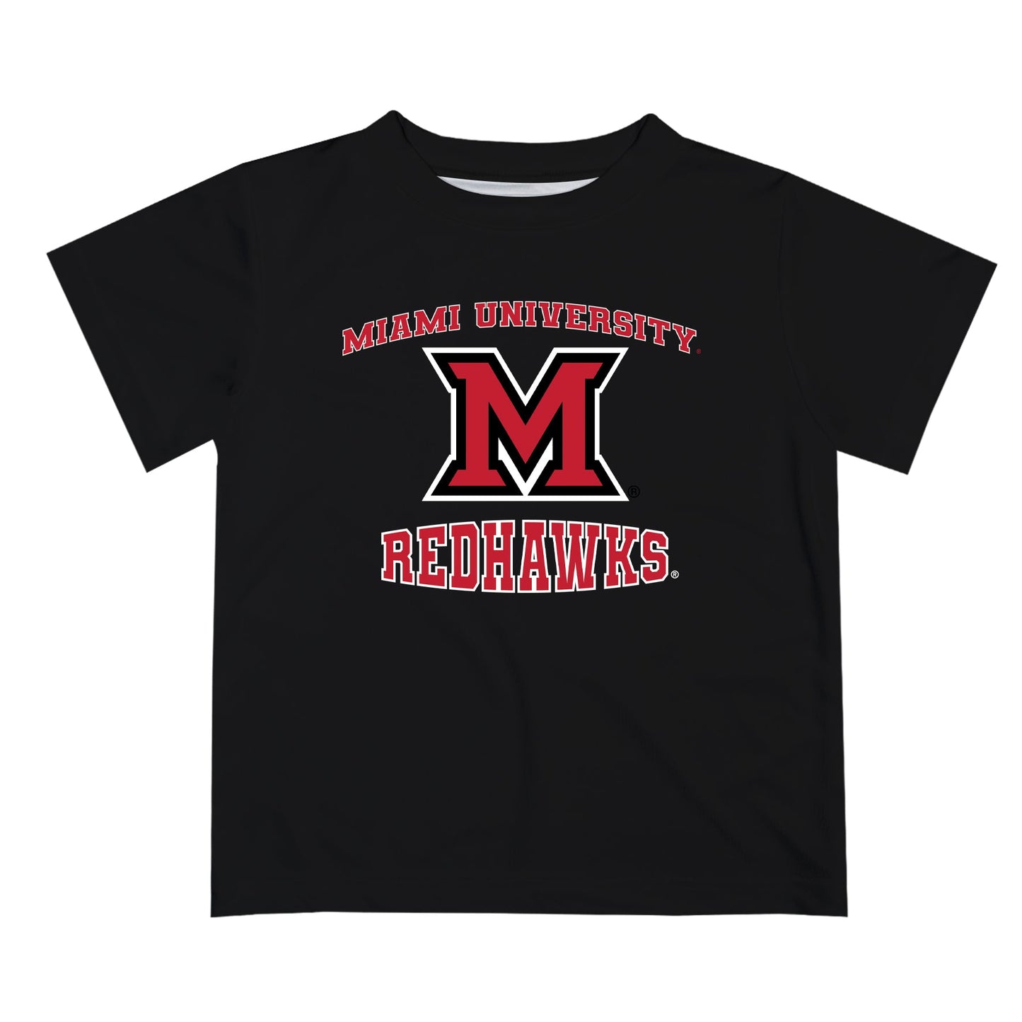 Miami Ohio RedHawks Vive La Fete Boys Game Day V3 Black Short Sleeve Tee Shirt