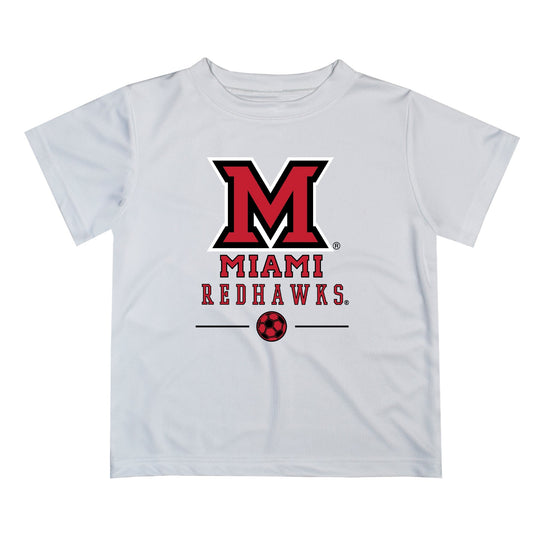 Mouseover Image, Miami Ohio RedHawks Vive La Fete Soccer V1 Gray Short Sleeve Tee Shirt